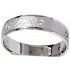 Pompeii3 Diamond Hammered Comfort Fit Wedding Ring 14K White Gold Band 5mm 1/5 Ct - 3 of 4