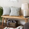 2pc 18"x18" Tonal Recycled Cotton Square Throw Cover Sage/Off-White - Design Imports: Indoor Faux Linen, Zippered - 4 of 4
