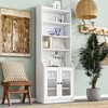 Whisen Stylish Design Elegant Tall Cabinet Bookshelf with Acrylic Board Door and Adjustable Shelves - 2 of 4