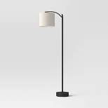 Downbridge Floor Lamp with Shade Black/Tan - Threshold™