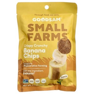 GoodSam Small Farm Crispy Crunchy Chips  Banana, 0.7 oz - 1 of 4
