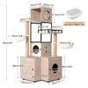 Gulches 63in H x 24in W x 16in D LooTower Cat Condo White Gray 1 Pack Multi Cat Livestock Supplies Product type - 4 of 4