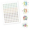 Big Dot of Happiness 13th Birthday Cheerful Happy Birthday - Thirteenth Round Candy Sticker Favors - Labels Fits Chocolate Candy (1 sheet of 108) - 2 of 4