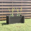 vidaXL Solid Pinewood Garden Planter - Outdoor Rectangular Flower Box, Gray, 23.6"x12.2"x12.2" - Weather-Resistant Plant Pot - 2 of 4