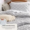 Queen Comforter Set -Bedsure 3Pcs Comforter Bedding Set with Intricate Solid Embroidery - 4 of 4