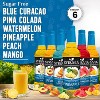 Syruvia Sugar Free Coffee Flavors Variety Pack: Pineapple, Watermelon, Mango, Blue Curacao, Peach & Pina Colada 25.4 fl oz Syrup - 3 of 4