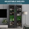 Bekrvio 63”H 3-Side Glass Display Cabinet with Adjustable Shelves,4-Layer Storage for Collectibles, Ideal for Small Spaces - 3 of 4