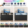 55 Inch Wide Tv Dresser for Bedroom with Power Outlet and Led Lights - 3 of 4