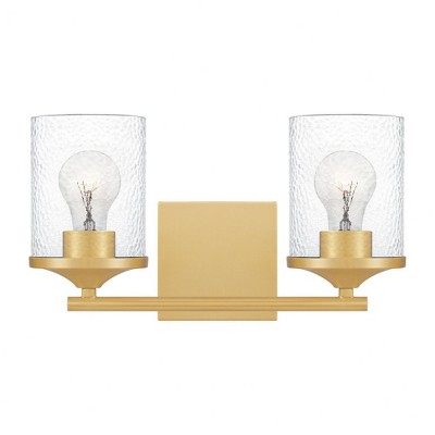 Quoizel Lighting Abner 2 - Light Vanity in  Aged Brass