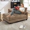 UNITED WE WIN Sleeper Sofa Couch Bed,Oversized Chaise Lounge Chair Cozy Cloud Couch - 2 of 4
