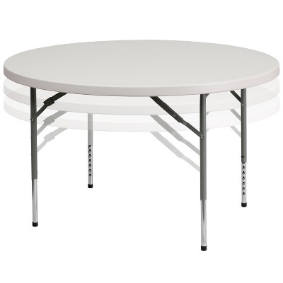 White round store folding table