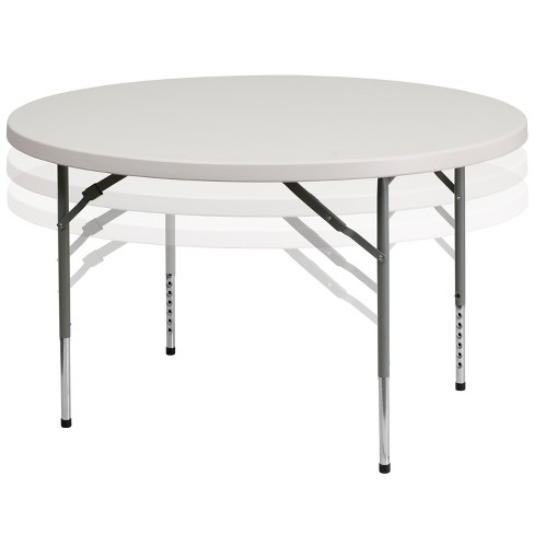 Round folding shop table target