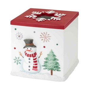 Avanti Linens Winter Snowman Tissue Cover - 1 of 3