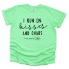 Simply Sage Market I Run On Kisses And Chaos Garment Dyed Tee - 2 of 4