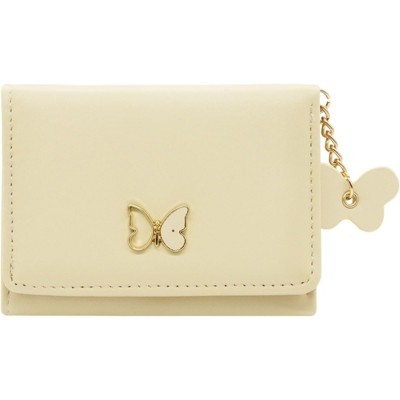 FATMOON Wallet for Women- Fashionable Butterfly PU Leather Wallet - Easy to Use Small Card Holder with ID Window,Perfect for Daily Use and Gift