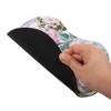 Insten Floral Mouse Pad with Wrist Support Rest, Ergonomic Support, Pain Relief Memory Foam, Non-Slip Rubber Base, Arc L, White - 4 of 4