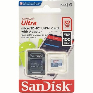 SanDisk Ultra 32GB UHS-I Class 10 MicroSDXC Memory Card With Adapter - Up To 100mb/s - 1 of 4
