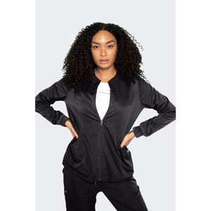 Moxie Scrubs Jayme Women's Lightweight Scrub Jacket – 4-Way Stretch, Full Zip, 3 Pockets, Modern Fit - 1 of 4