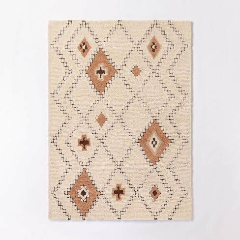 Northridge Hand Tufted Wool Shag Diamond Area Rug - Threshold ...