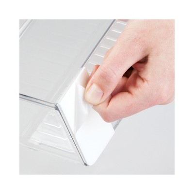 iDESIGN Adhesive Organizer Bin for Kitchen - Set of 4 - Clear — фото 4