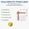 Avery Labels, 3" x 3", Gold-Red Gift Bow, Glossy, 60ct - 2 of 4