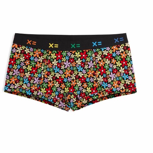 TomboyX Boy Short Underwear, Organic Cotton Rib Stretch Comfortable Boxer  Briefs (XS-6X) Black XXX Large