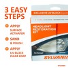 SYLVANIA Headlight Restoration Kit Restore Sun Damaged Headlights UV Block Coat - 2 of 4