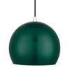 Livex Lighting Piedmont 1 - Light Pendant in  Shiny Hunter Green/Polished Chrome - 2 of 4