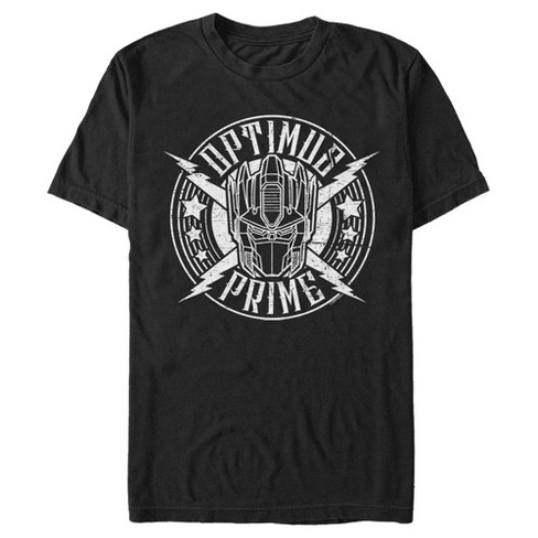 Men's Transformers Optimus Prime Rock Badge T-shirt - Black - Medium ...