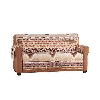 Collections Etc Quilted Neutral Southwest Aztec Furniture Cover