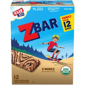 CLIF Kid ZBAR Organic S'Mores Snack Bars - 15.24oz/12ct - 1 of 4