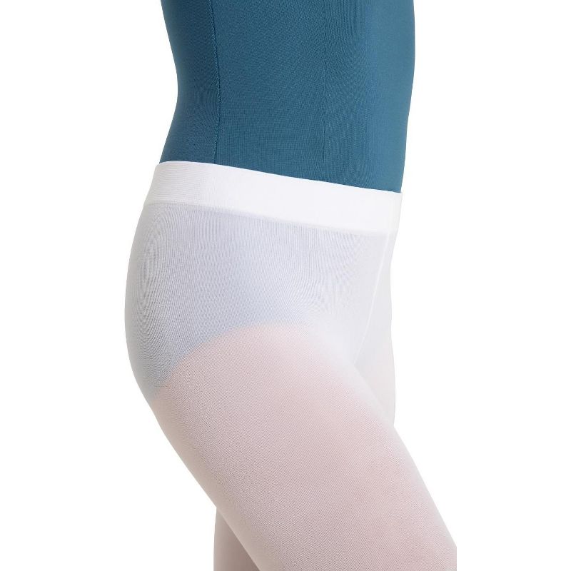 Capezio Ultra Soft Self Knit Waistband Transition Tight - Girls & Toddler, 4 of 5