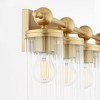 Quorum Lighting Lee Boulevard 4 - Light Vanity in  Aged Brass - 3 of 4