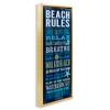 Stupell Industries Blue Planked Beach Rules Sign, 15" x 31" - 3 of 4