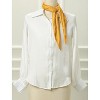 Allegra K Women's Solid Color Bandana Pleated Rhombus Head Scarf Wraps Scarves Neckerchief 1 Pc - 2 of 4