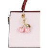 Attop Cherry Bag Charm Cute Cherry Accessories Sparkling Purse Charms for Women Gold+pink - 4 of 4