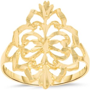 10k Yellow Gold 20.5mm Openwork Filigree Ring - 1 of 4