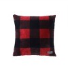20"x20" Oversize Cabin Plaid Square Throw Pillow with 50"x60" Cabin Plaid Throw Blanket Set Red/Black - Eddie Bauer - 2 of 4