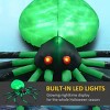 Syemin Decorative Holiday Scene Props Halloween Inflatable Outdoor Decoration Spider, Blow Up Decor Halloween Yard Decor, Green, 71.8"*74.8"*19.8" - 4 of 4