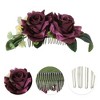 Unique Bargains Women's Styling Simulated Flowers Hair Clips Comb 1 Pc - 3 of 4