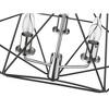 Z-Lite Geo 3 - Light Semi-Flush Mount in  Matte Black/Chrome - 4 of 4