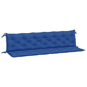 vidaXL Garden Bench Cushions 2 pcs Blue - 78.7"x19.7"x2.8" - Water-Resistant Oxford Fabric for Outdoor/Patio/Indoor Furniture - 1 of 4