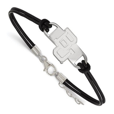 Black Bow Jewelry Sterling Silver Baylor Bears NCAA Identification Bracelet 7 Inch