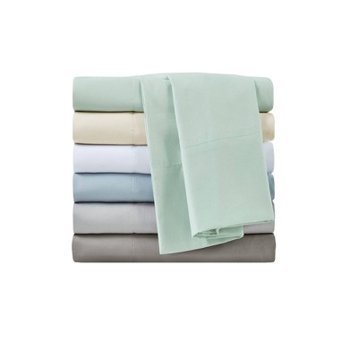 Light Grey Queen Woven Microfiber Sheet Set