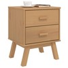 vidaXL Bedside Cabinet OLDEN Brown Solid Wood Pine - 4 of 4