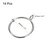 Unique Bargains Metallic Electroplating Curtain Rod Accessory Curtain Rings 14 Pcs - 2 of 4