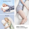 Hachikiko 3-in-1 Side Sleeper Pillow - H-Shaped Body Pillow with Wedge Support, Removable Cover for Neck/Back Pain Relief - 3 of 4