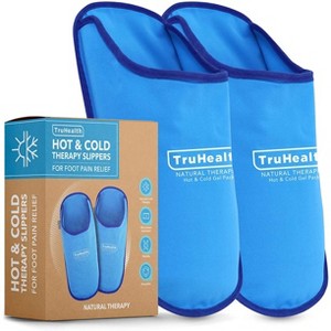 TruHealth Foot Ice Pack Slippers for Hot or Cold Therapy, Pain Relief for Feet, One Size - 1 of 4