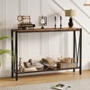 43.3 Inch Console Sofa Table, Modern Entryway Table, Metal Frame, 2 Shelves, For Living Room, Hallway - 2 of 4