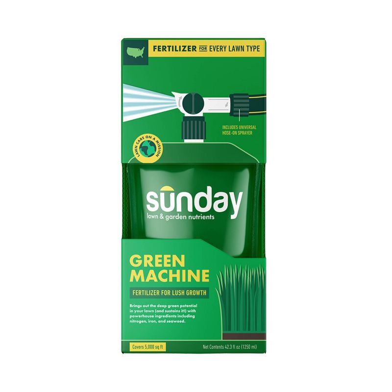 Sunday 42.3oz Green Machine Lawn Fertilizer, 1 of 12